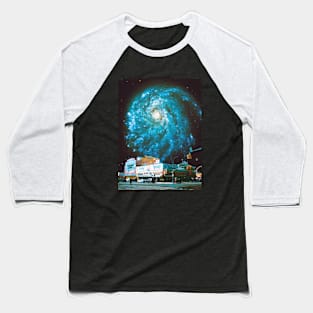 Intersection - Space Collage, Retro Futurism, Sci-Fi Baseball T-Shirt